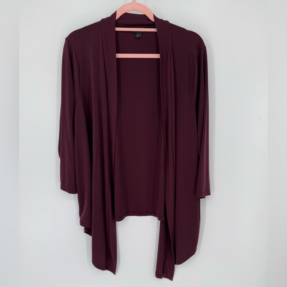 Torrid Women's Deep Burgundy Lightweight Cardigan Fall Winter Layer Plus Size 1X